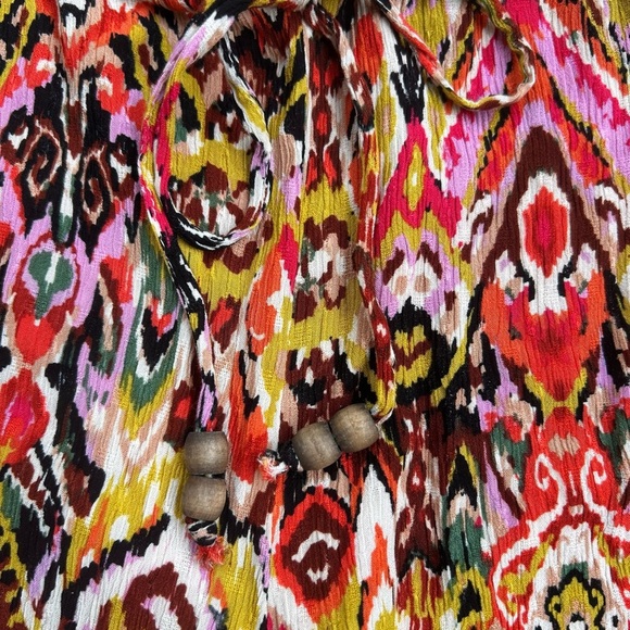 Christian Siriano Colorful Patterned Wide-Leg Pants sz M , 017 - Picture 2 of 4